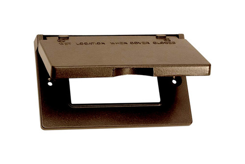 Sigma Electric - 14249BR - Rectangle Metal 1 gang Horizontal GFCI Cover For Wet Locations