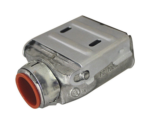 Sigma Electric - 49635 - Double Snap Lock 3/8 in. Dia. Die-Cast Zinc Duplex Connector For AC, MC and FMC/RWFMC