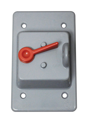 Sigma Electric - 14210 - Rectangle Plastic 1 gang Toggle Switch Cover For Wet Locations