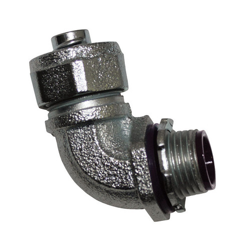 Sigma Electric - 45765 - ProConnex 1 in. Dia. Zinc-Plated Iron 90 Degree Connector For Liquid Tight - 1/Pack