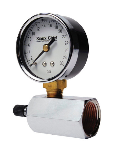 Sioux Chief - 355-30PK1 - 2 Inches in. Polycarbonate Pressure Gauge 30 psi