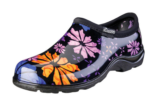 Sloggers - 5116FP10 - Flower Power Women's Garden/Rain Shoes 10 US Black