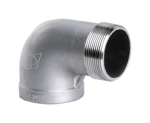 Smith-Cooper - 4638102050 - 1 in. FPT x 1 in. Dia. FPT Stainless Steel 90 Degree Street Elbow