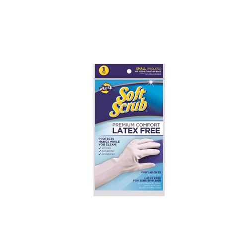 Soft Scrub - 12611-26 - Vinyl Cleaning Gloves S White 1 pair