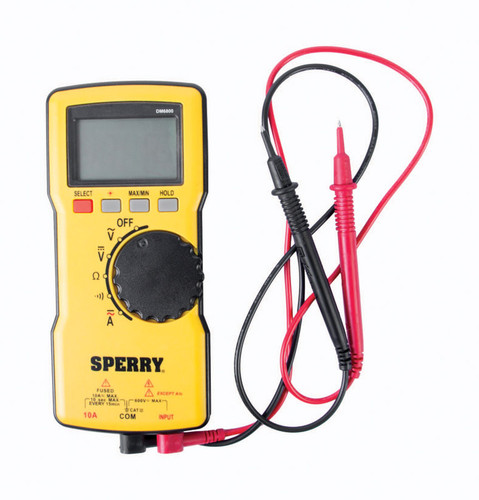 Sperry - DM6800 - 4/40/400/750 VAC, 400mV/4/40/400/1000 VDC LCD Multimeter