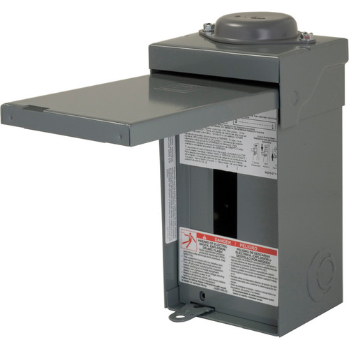 Square D - HOM24L70RBCP - HomeLine 70 amps 120/240 volt 2 space 4 circuits Wall Mount Main Lug Load Center