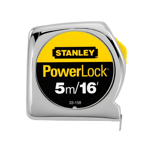 Stanley - 33-158 - PowerLock 16 ft. L x 0.75 in. W Tape Measure - 1/Pack