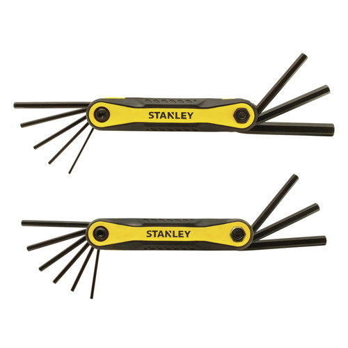 Stanley - STHT71839 - Multi-Size Metric and SAE Fold-Up Locking Hex Key Set 6.7 in. 17/pc.