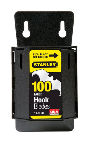 Stanley - 11-983A - Steel Hook Blade Dispenser with Blades 1.875 in. L 100/pc.
