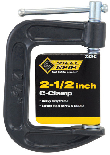 Steel Grip - 2262343 - 2-1/2 in. Adjustable C-Clamp 1/pc.