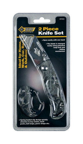 Steel Grip - DR76533 - 6 in. Flip Utility Knife Set Camouflage 2/pc.
