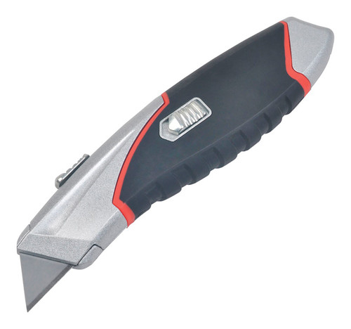 Steel Grip - DR76527 - 6-1/2 in. Retractable Quick Open Utility Knife Silver - 1/Pack
