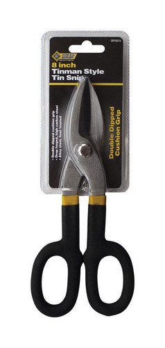 Steel Grip - DR76574 - 8 in. Carbon Steel Straight Tin Snips - 1/Pack