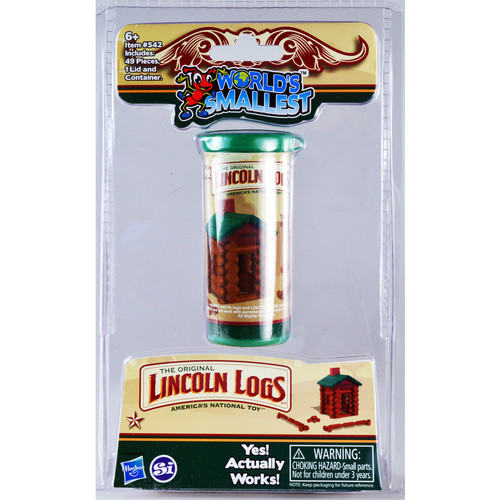 Super Impulse - 542 - World's Smallest Lincoln Logs Wood Brown/Green 49/pc.