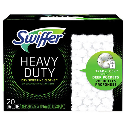 Swiffer - 77197 - 11 in. W x 8.5 in. L Dry Cloth Mop Pad - 20/Pack