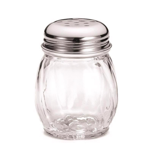Tablecraft - H260CD - Clear Glass/Steel Cheese/Spice Shaker