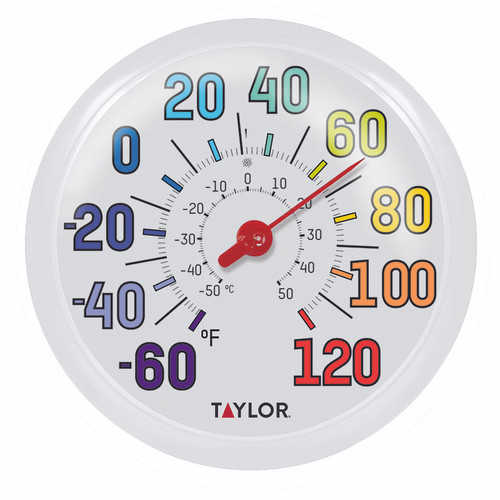 Taylor - 6714 - Decorative Dial Thermometer Plastic Multicolored