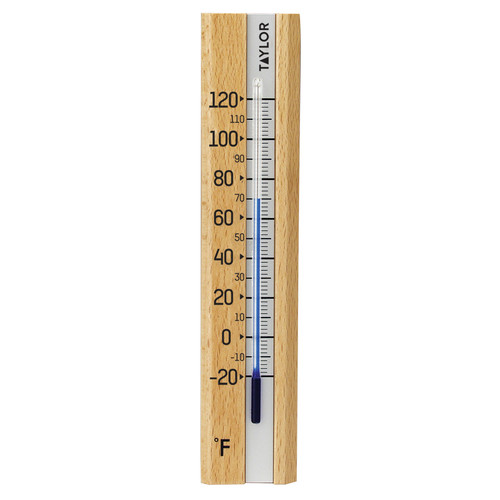 Taylor - 5141 - Tube Thermometer Wood Brown