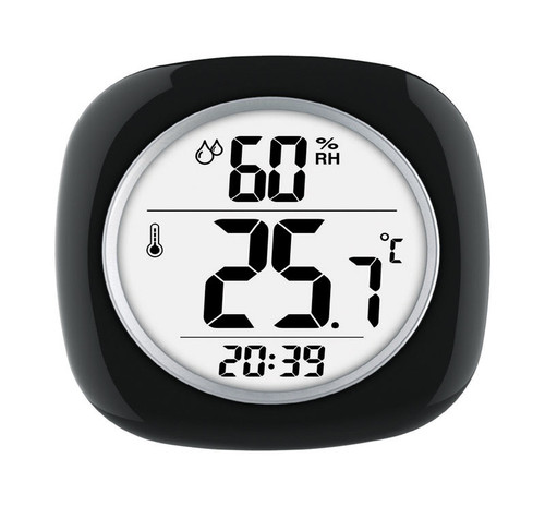 Taylor - 1745BK - Hygrometer/Temperature/Time Digital Thermometer Plastic Black