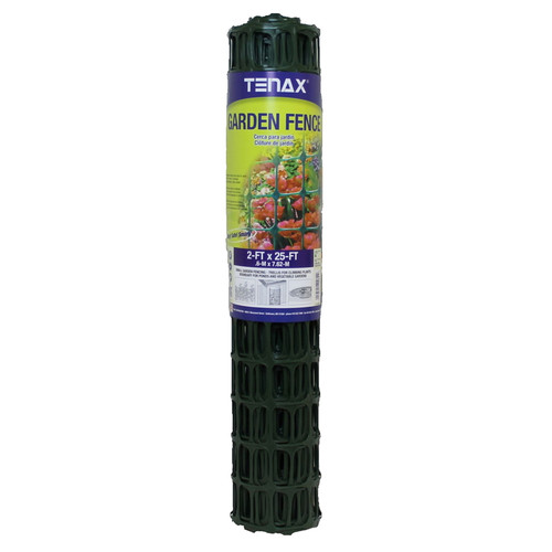 Tenax - 2A140089 - 2 ft. H x 25 ft. L Polyethylene Garden Fence Green