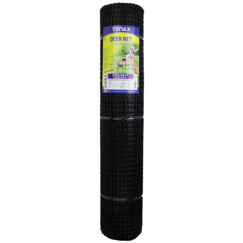 Tenax - 2A040006 - 7 ft. H x 100 ft. L Polypropylene Deer Netting Black