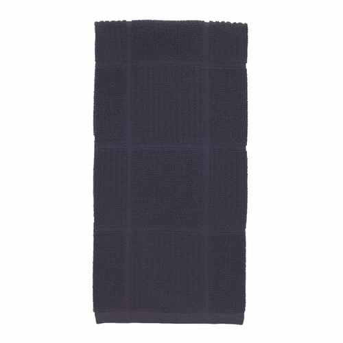 T-Fal - 10953 - Charcoal Cotton Checked Parquet Kitchen Towel - 1/Pack
