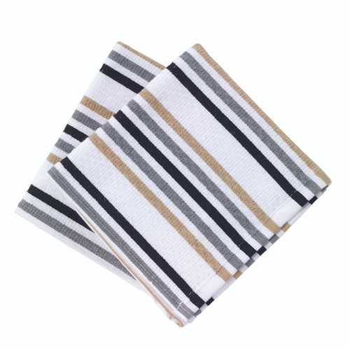 T-Fal - 22453 - Multicolored Cotton Stripes Dish Cloth - 2/Pack