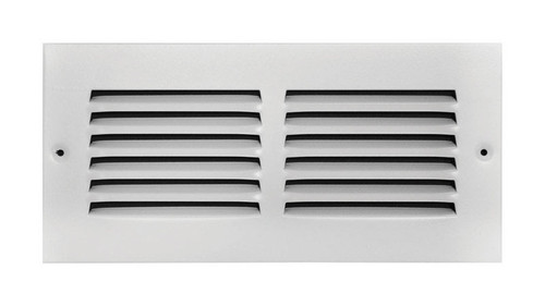 Tru Aire - C17010X04 - 4 in. H x 10 in. W 1-Way Powder Coat White Steel Return Air Grille