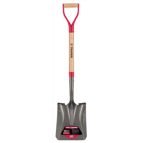 Truper - PCY-E - Tru-Tough Steel blade Wood Handle 9 in. W x 41 in. L Transfer Square Point Shovel