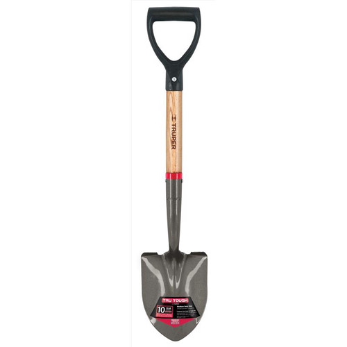 Truper - TR-BY-P - Tru-Tough Steel blade Wood Handle 5.75 in. W x 27 in. L Utility Round Point Shovel