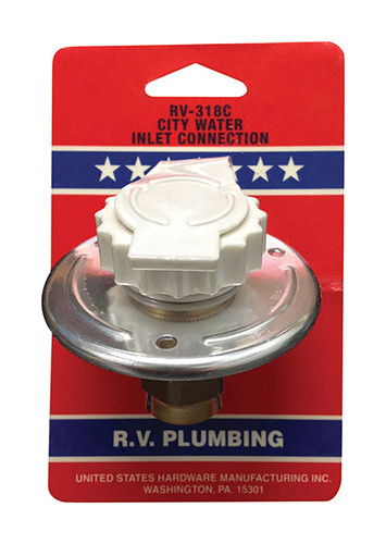 US Hardware - RV-318C - City Water Inlet Connection - 1/Pack