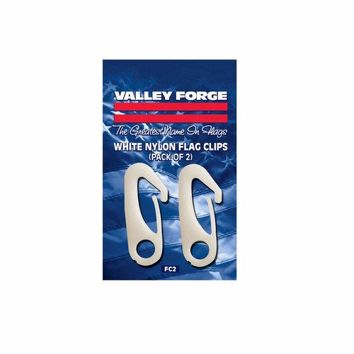 Valley Forge - FC2 - 0.5 in. L Nylon Flag Pole Snap Clips