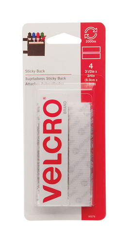 Velcro - 90076 - Hook and Loop Fastener 3-1/2 in. L - 4/Pack