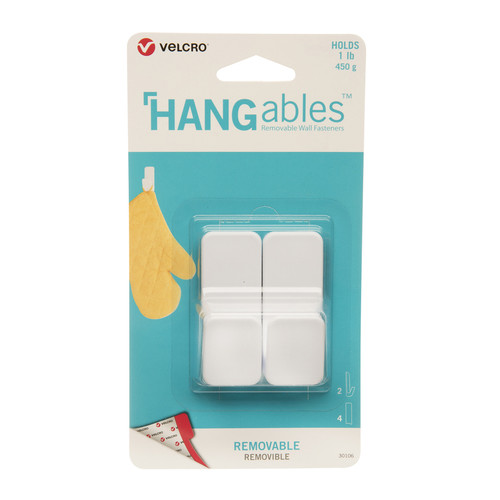 Velcro - VEL-30106-USA - HANGables Small Plastic Removable Fasteners - 2/Pack
