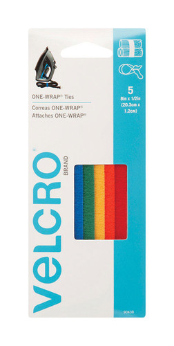 Velcro - 90438ACS - One-Wrap Strap 8 in. L - 5/Pack