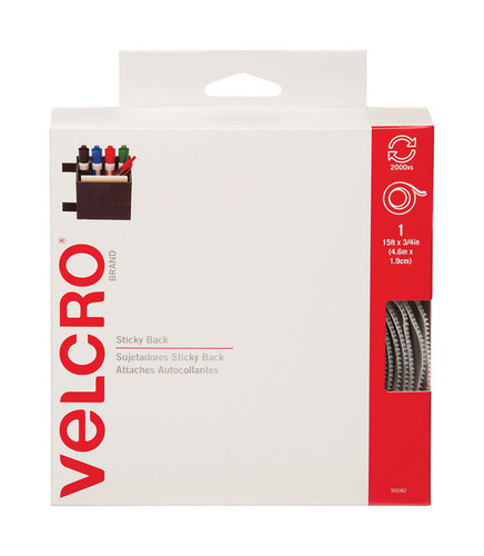 Velcro - 90082 - Hook and Loop Fastener 180 in. L - 1/Pack