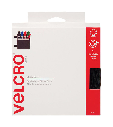 Velcro - 90081 - Hook and Loop Fastener 180 in. L - 1/Pack