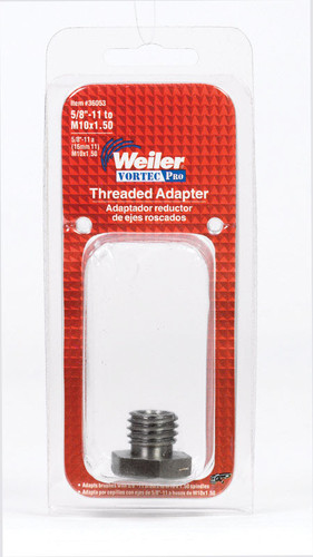 Weiler - 36053 - Vortec Pro 1 in. Assorted Threaded Adapter Metal 14000 rpm 1/pc.