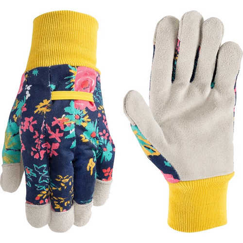 Wells Lamont - 4180M - Women's Indoor/Outdoor Liberty Print Gardening Gloves Multicolored M 1 pair