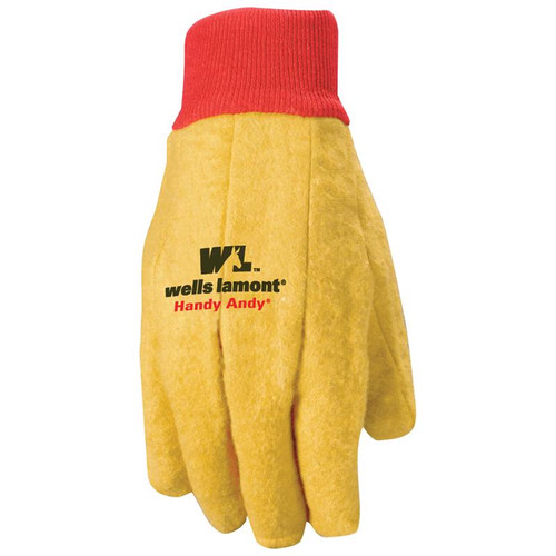 Wells Lamont - 300XL - Men's Cotton/Polyester Blend Chore Gloves Red/Yellow XL 1 pair