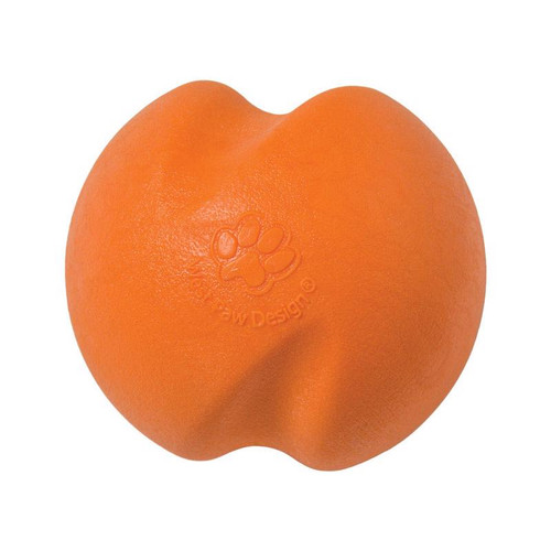 West Paw - ZG070TNG - Orange Jive Synthetic Rubber Ball Dog Toy Small