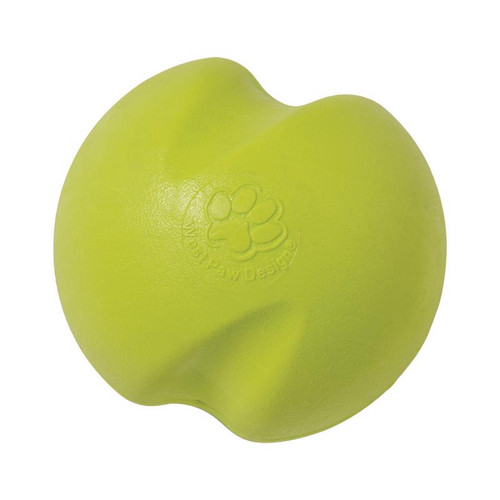 West Paw - ZG070GRN - Green Jive Synthetic Rubber Ball Dog Toy Small