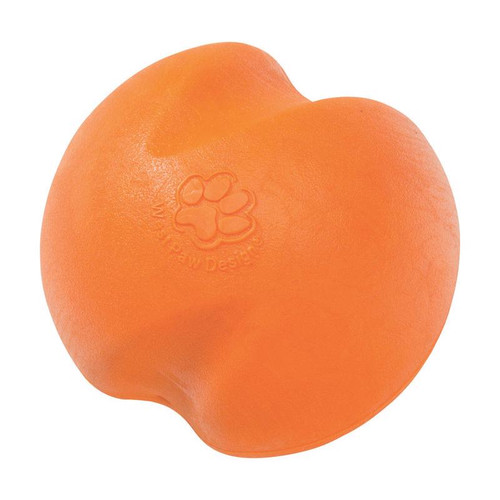 West Paw - ZG071TNG - Orange Jive Synthetic Rubber Ball Dog Toy Large