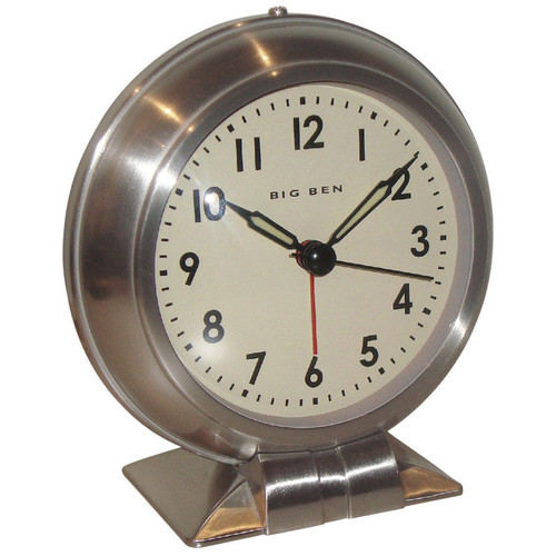 Westclox - 90010A - 3.8 in. Silver Alarm Clock Analog