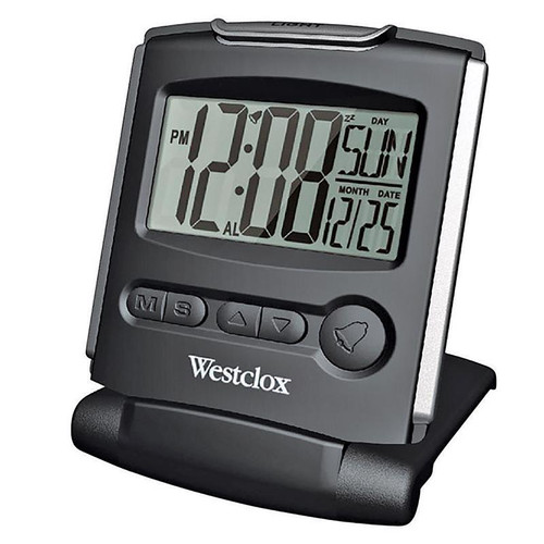Westclox - 72028 - Black Travel Alarm Clock Digital
