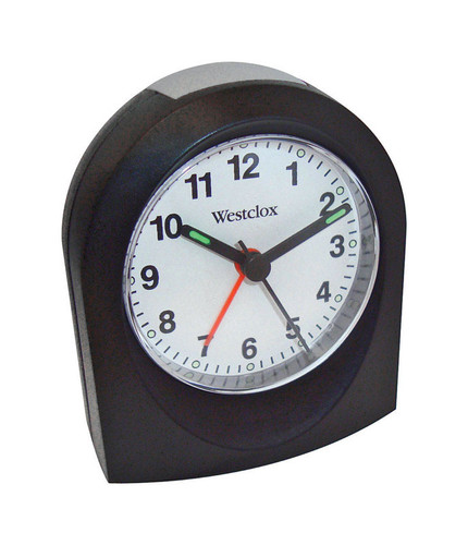 Westclox - 47312 - 3 in. Black Alarm Clock Analog