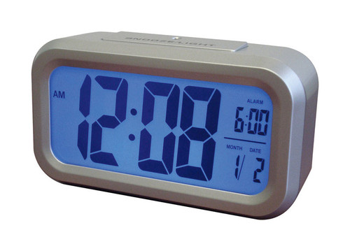 Westclox - 70045A - 5.3 in. Silver Alarm Clock Digital