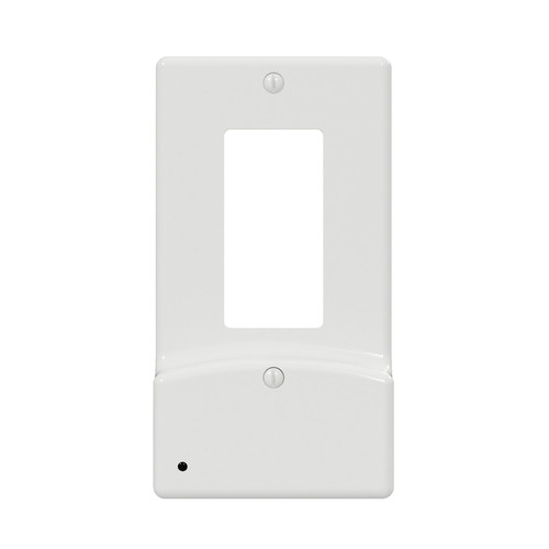 Westek - LCR-UDDO-W - LumiCover White 1 gang Plastic Rocker USB Nightlight Wall Plate - 1/Pack