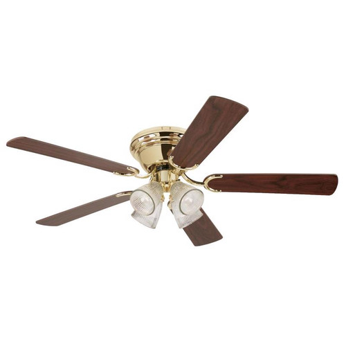 Westinghouse - 72324 - Contempra IV 52 in. Polished Brass Brown LED Indoor Ceiling Fan