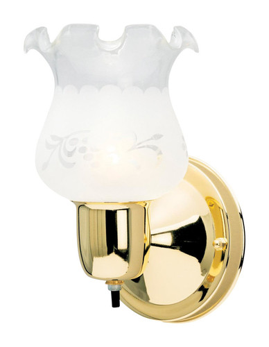 Westinghouse - 6660148 - 1 Polished Brass Wall Sconce